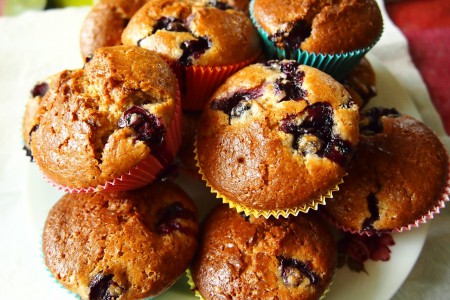Čučoriedkové muffiny
